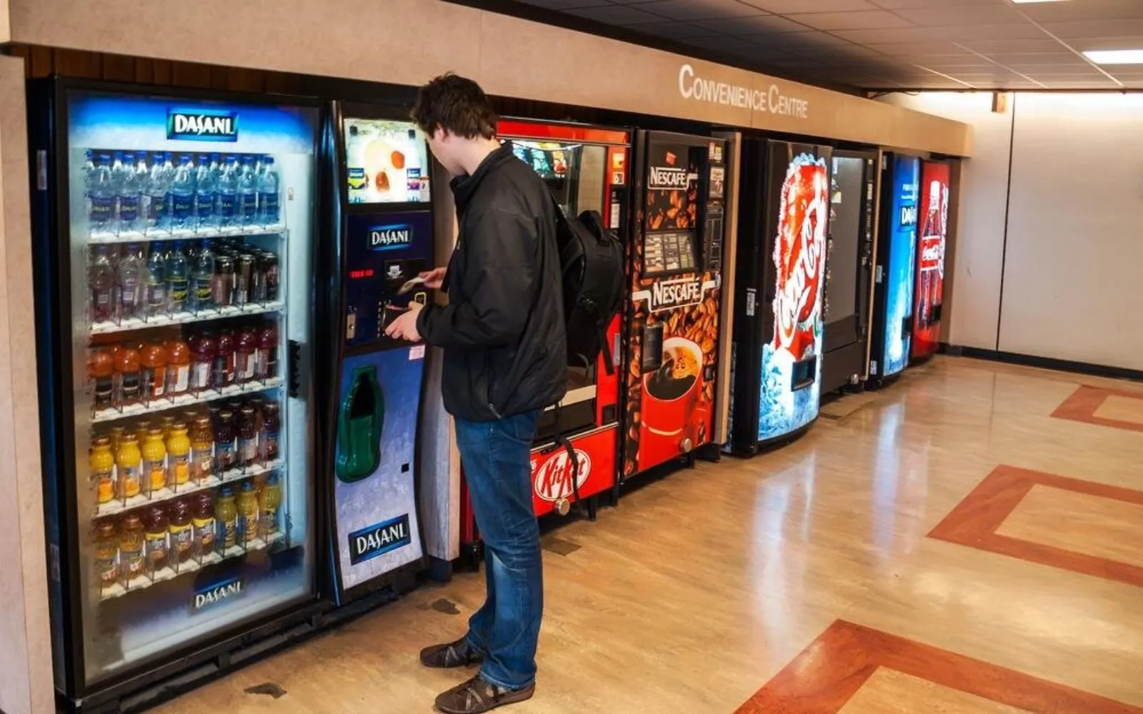 Illustrative example of vending machines in schools