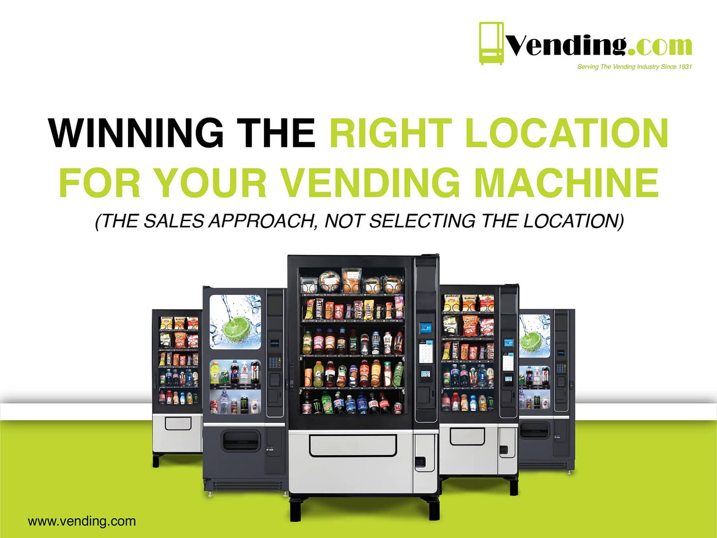 Illustrative example of vending machines location