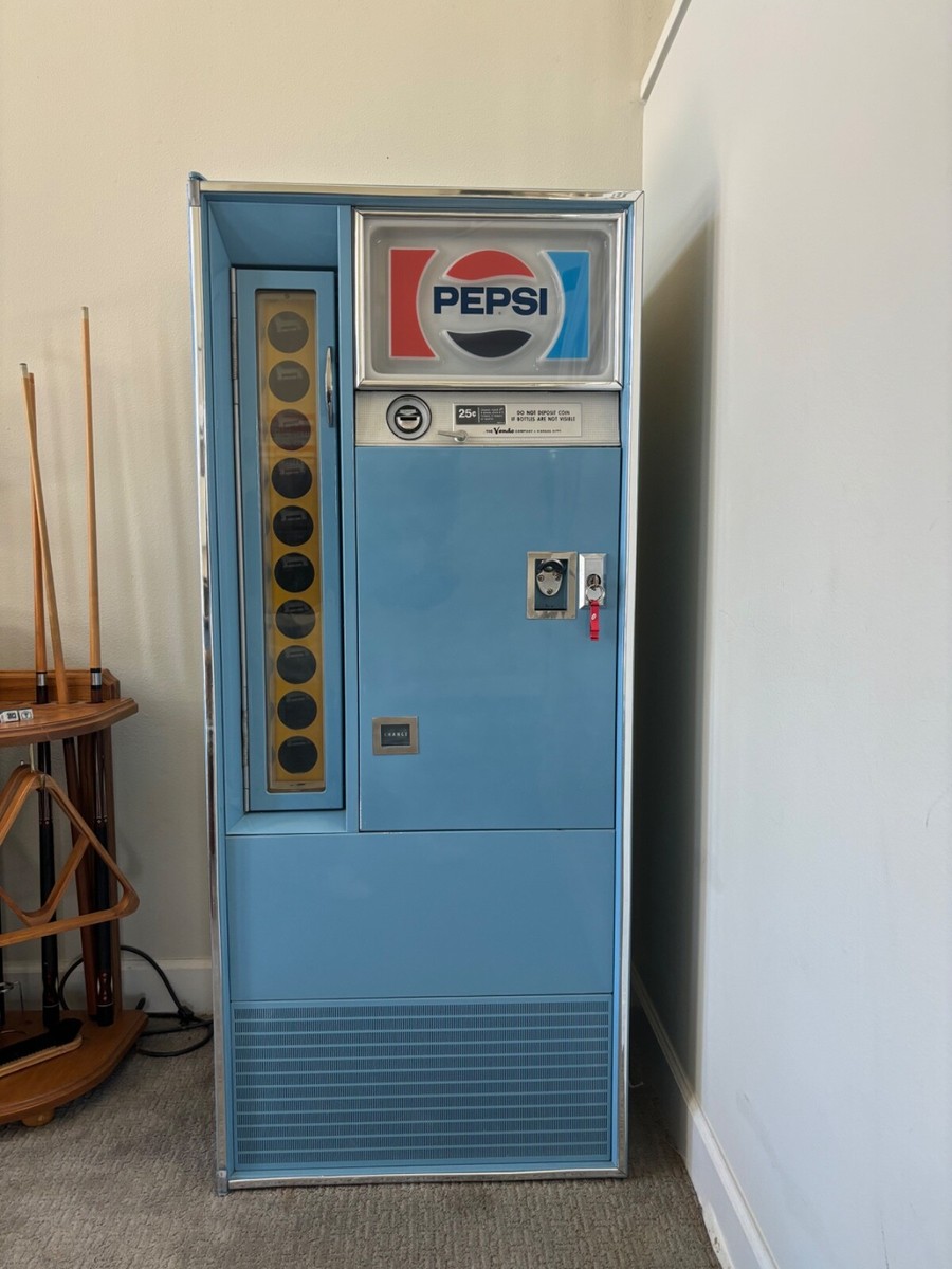 Illustrative example of vintage pepsi vending machine
