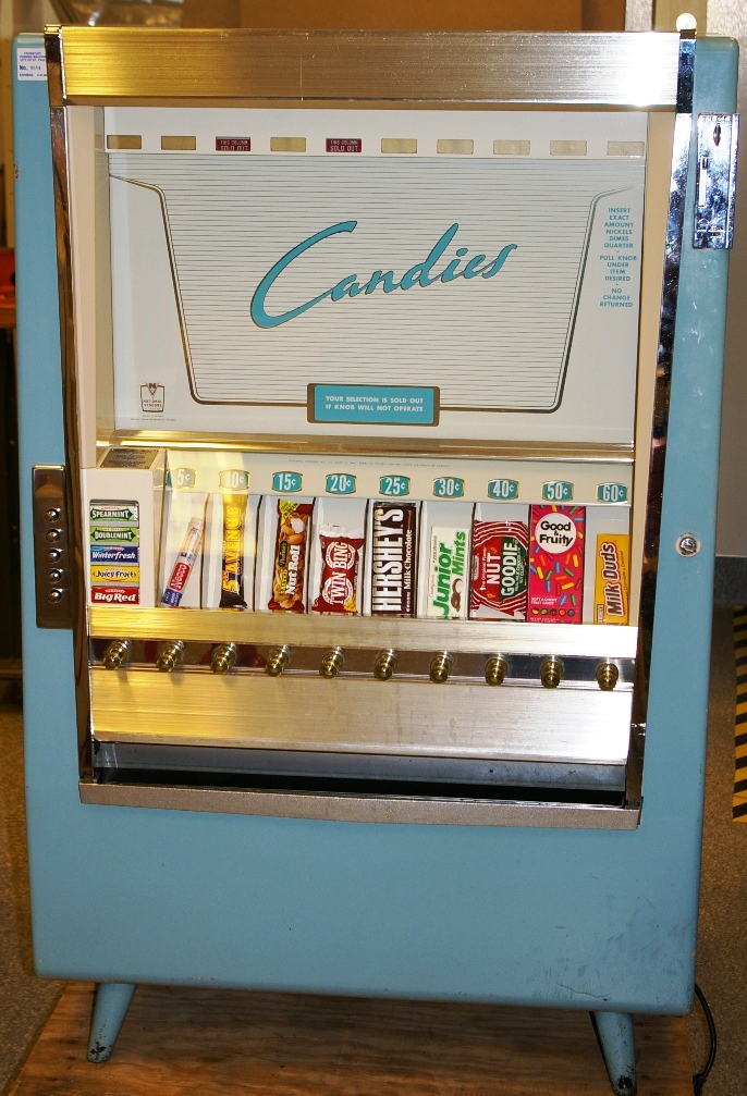 Illustrative example of vintage vending machines