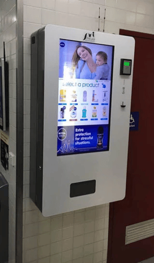 Illustrative example of wall vending machines