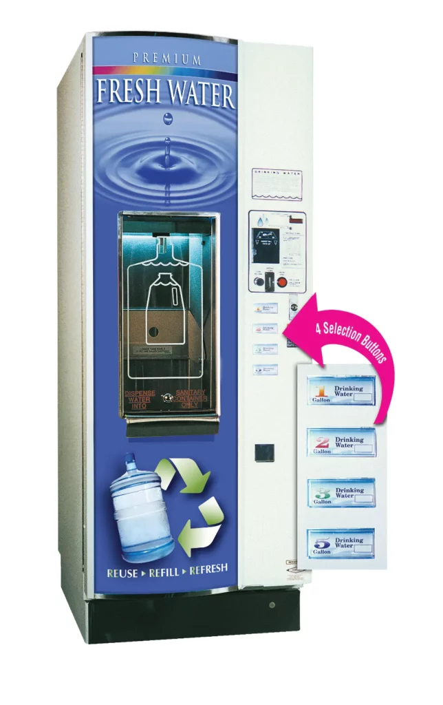 Illustrative example of water vending machine for sale
