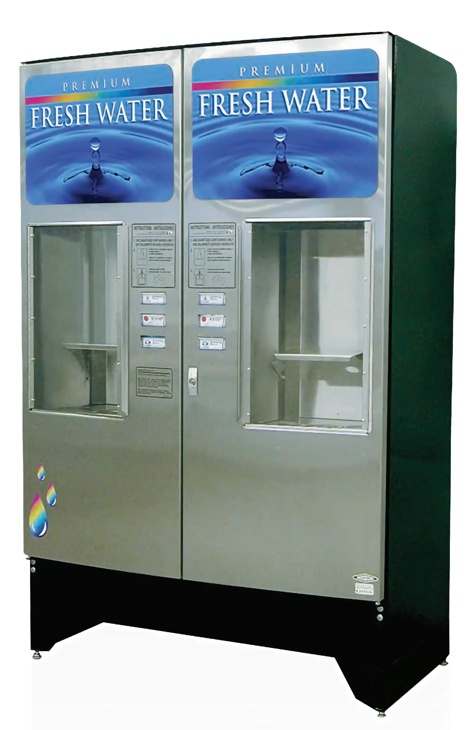 Illustrative example of water vending machines