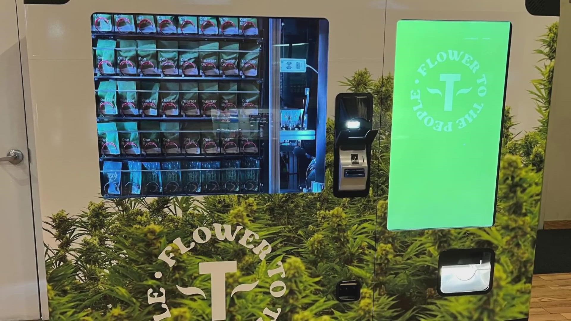 Illustrative example of weed vending machine for sale
