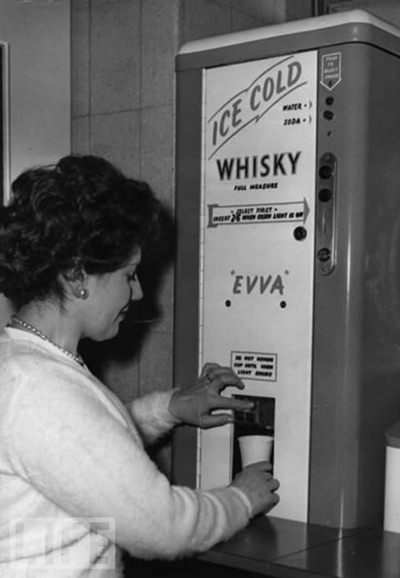 Illustrative example of whiskey vending machine