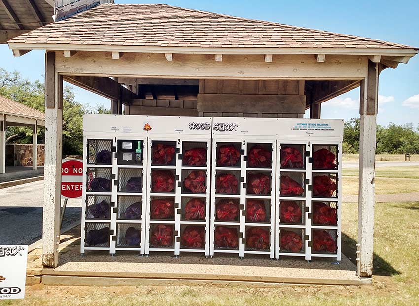 Illustrative example of wood vending machine